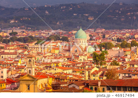 Aerial view of Florence, Italy 46917494