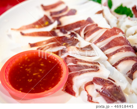 Fresh squid sliced 46918445