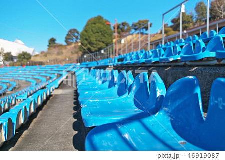 野球場 観客席の写真素材