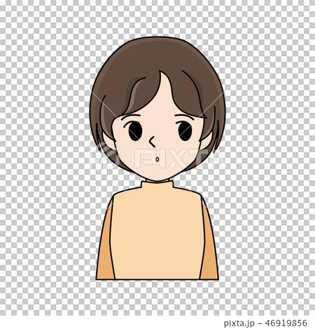 なにか気になることがある様子の女性 46919856