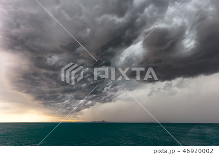 Dramatic sky of a storm approaching fast, Italy. 46920002