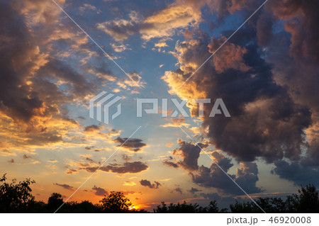Dramatic sunset and sunrise sky 46920008