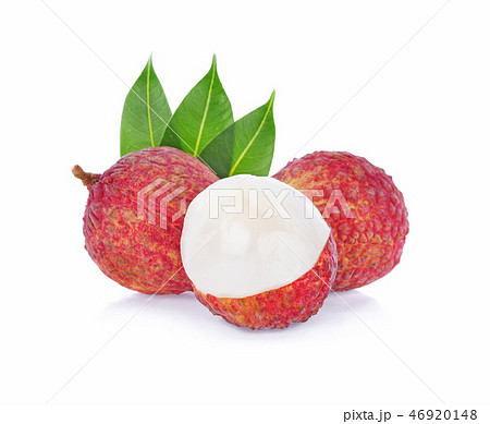 lychee isolated on white background lychee isolated on white background 46920148