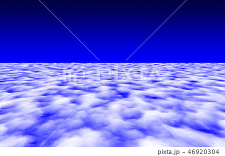 雲の上 背景のイラスト素材