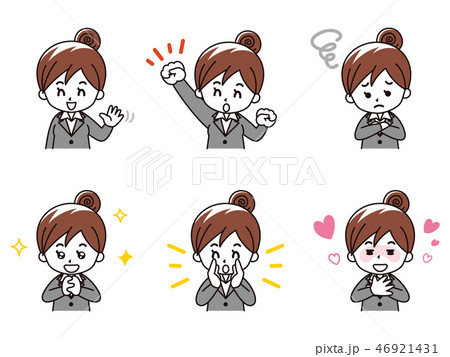 スーツを着た若い女性セット02 スーツを着た若い女性セット02 46921431