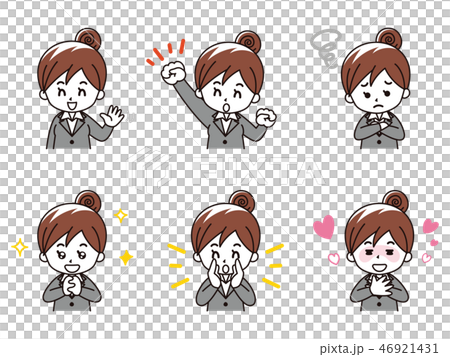 スーツを着た若い女性セット02 スーツを着た若い女性セット02 46921431