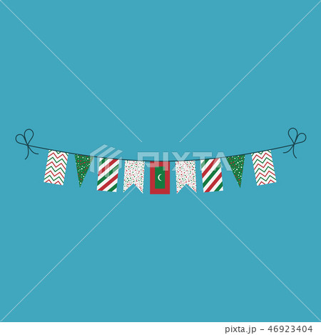 Decorations bunting flags of Maldives national day 46923404