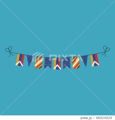 Decorations bunting flags of Republic of Artsakh Decorations bunting flags of Republic of Artsakh 46924020