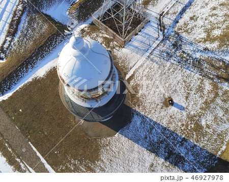 北海道函館市椴法華恵山岬灯台の冬の風景を撮影 46927978