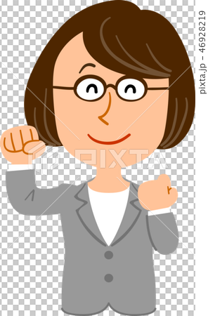 Cheerful woman glasses business teacher 46928219