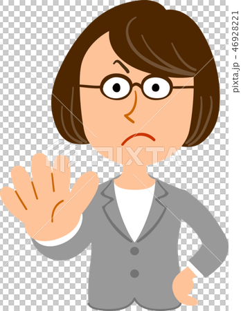 Stationary woman glasses business teacher 46928221