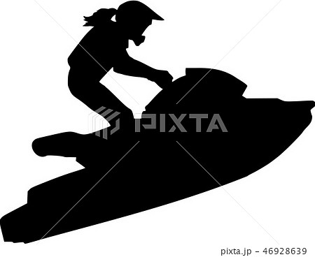 Jet Ski Womanのイラスト素材
