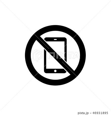 禁止マークイラスト 携帯電話使用禁止 通話禁止 スマホ のイラスト素材