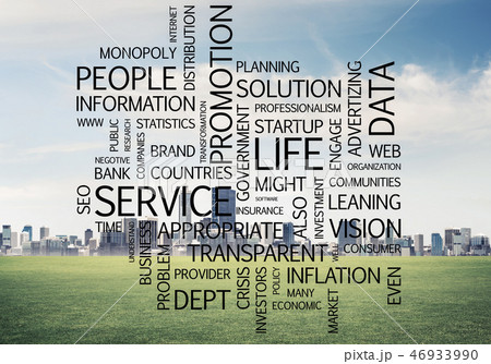 Business conceptual words as keys to success and company growth 46933990