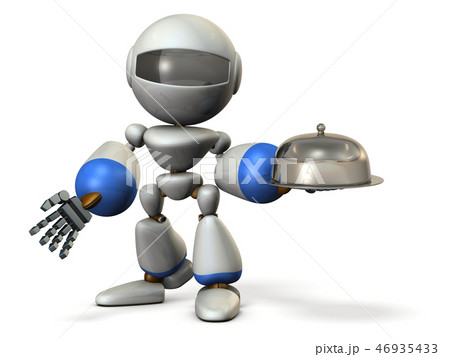 料理を提供する人口知能ロボット 46935433