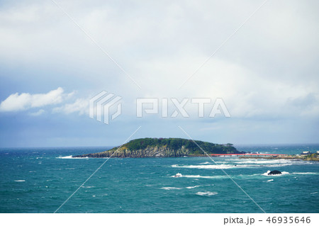 東尋坊　冬景色　雄島 46935646