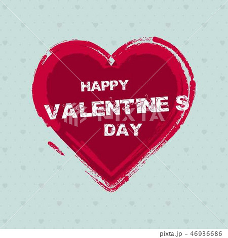 Valentine's day greetings card with red heart Valentine's day greetings card with red heart 46936686