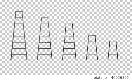 脚立 サイズ違い 正面 脚立 サイズ違い 正面 46936805