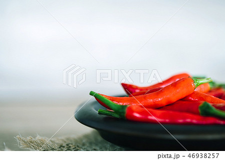 fresh red chilli pepper  46938257