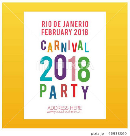 Happy Brazilian Carnival Day. Whtie Carnival Party Happy Brazilian Carnival Day. Whtie Carnival Party 46938360