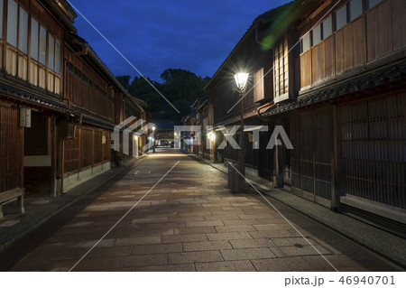 金沢の夜景・ひがし茶屋街 金沢の夜景・ひがし茶屋街 46940701