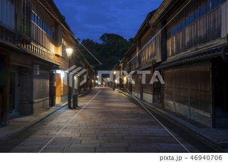 金沢の夜景・ひがし茶屋街 金沢の夜景・ひがし茶屋街 46940706
