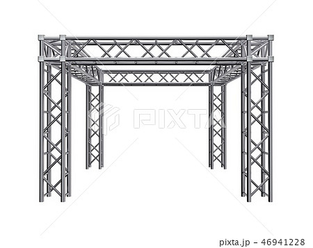 Truss construction. Isolated on white background.  46941228