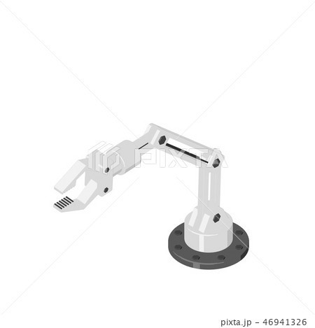 Robotic arm. Isolated on white background. Robotic arm. Isolated on white background. 46941326