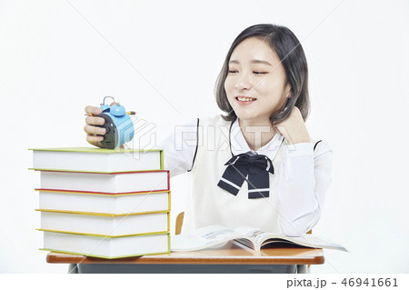 女子学生 勉強 韓国人 46941661