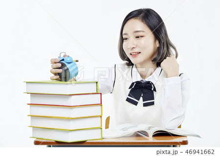 女子学生 勉強 韓国人 46941662