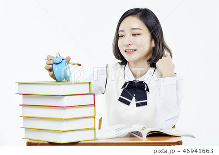 女子学生 勉強 韓国人 46941663