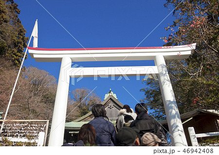 鎌倉　正月の鎌倉宮 46942408