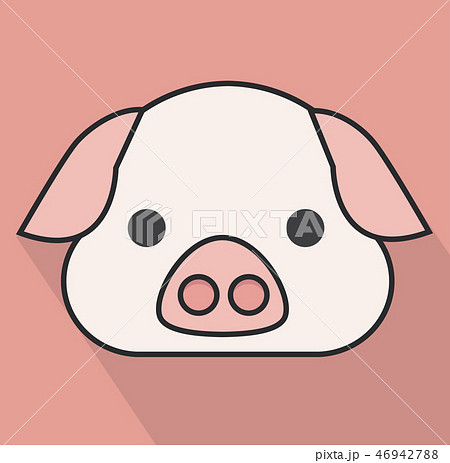 pig face head long shadow pig face head long shadow 46942788