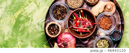 Different kind of spices 46943120