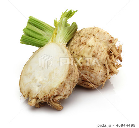 Fresh celery stalks and celeriac 46944499