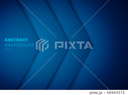 Abstract 3D blue triangle with overlap background. 46944573