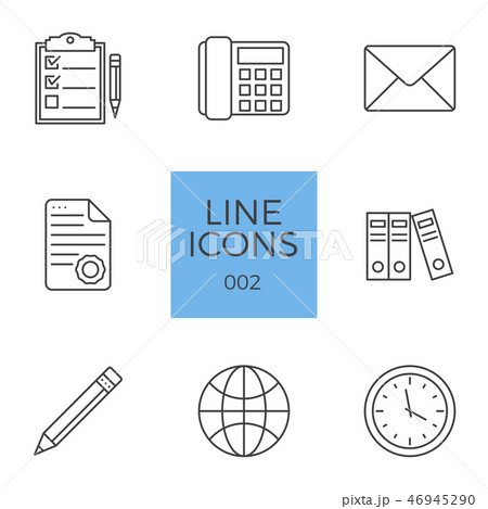 Business Related Vector Line Icons Set 46945290
