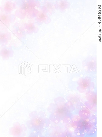 ピンク花柄背景縦のイラスト素材
