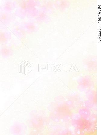 ピンク花柄背景縦のイラスト素材 [46946594] - Pixta