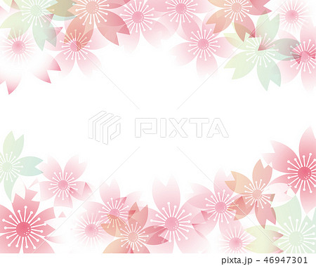 桜 春 背景 イラストのイラスト素材 46947301 Pixta