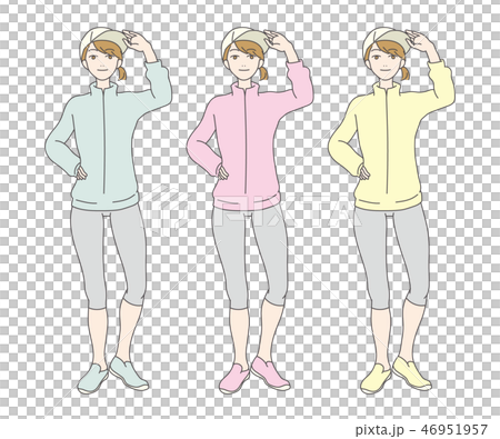 運動裝的女性 46951957
