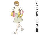 買い物袋をたくさん持つ女性 46951960