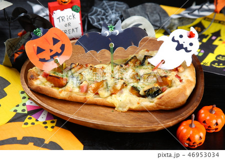 ハロウィーンピザ 46953034