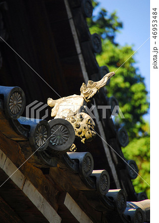 奈良・西国七番霊場 岡寺の屋根飾り 奈良・西国七番霊場 岡寺の屋根飾り 46953484