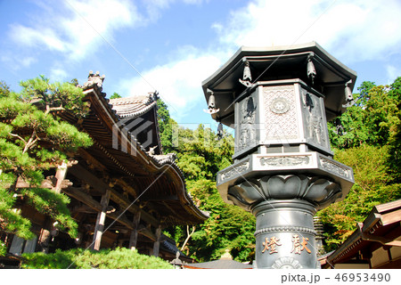 奈良・西国七番霊場 岡寺の本堂 奈良・西国七番霊場 岡寺の本堂 46953490