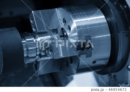 The CNC lathe machine The CNC lathe machine 46954672