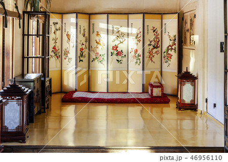 伝統家屋 木造の建物 風景 46956110