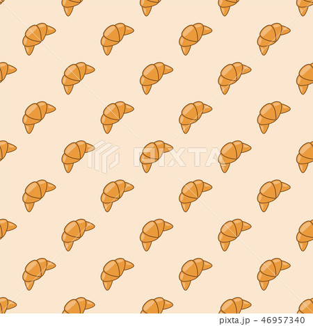 vector croissant seamless background pattern 46957340