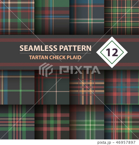 Classic tartan, Merry Christmas seamless patterns. 46957897