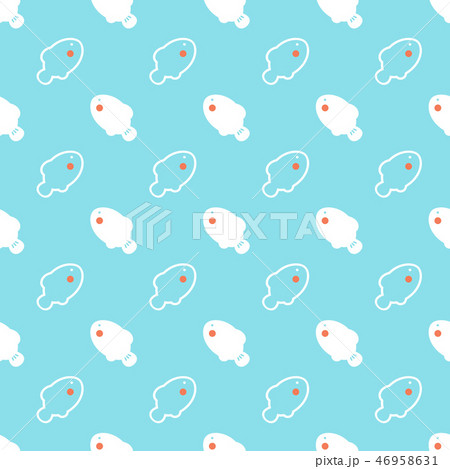 White and red fishes on blue, seamless pattern White and red fishes on blue, seamless pattern 46958631